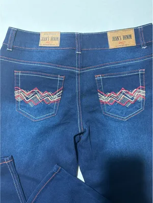 Jean's Denim Women's Size 8 Classic Dark Blue Straight Jeans - Comfy & Stylish! thumbnail 8