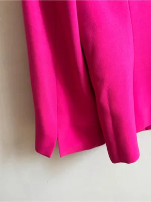 Evan Picone Black Label Hot Pink Women’s Open-Front Blazer Size 16 thumbnail 7