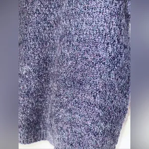 alps fine‎ womens apparel Purple Blue Mohair Blend 3/4 Sleeve Sweater Medium thumbnail 4