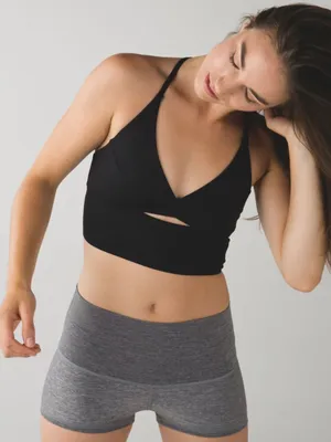 lululemon twist bra long line luxtreme black 4/6 thumbnail 1