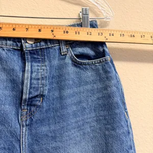 Banana Republic Ultra High Rise Barrel Leg Jeans Womens 27 Blue Denim 100% Cotto thumbnail 13