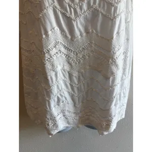 Chico's Tank Top Size 3 White Lace Sequin Chevron‎ Sleeveless Boho Scoop Neck thumbnail 6