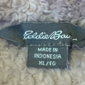 Eddie Bauer Pullover Fleece XL Lavender Snap Collar Textured Black Label Warm thumbnail 3