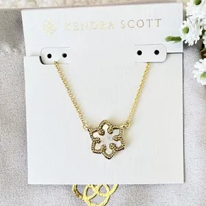 Kendra Scott Snowflake Gold Short Pendant Necklace thumbnail 1
