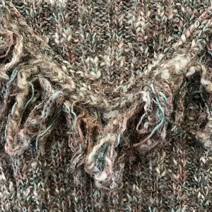 FINAL MARKDOWN Rochelle California fringed sweater small Brown thumbnail 5