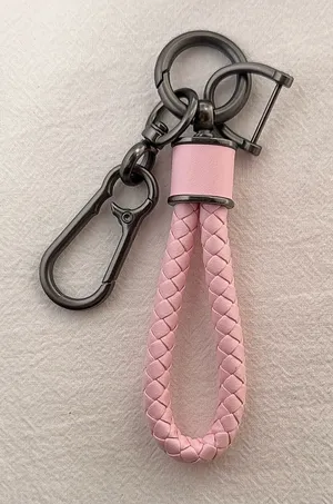 Car Keychain Carabiner Keychain for Men Women Braided Rope Bag Charm Key Rings thumbnail 1
