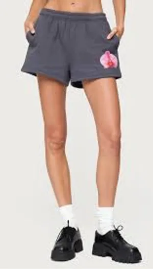 Edikted Orchid Babe Sweat Shorts medium NWT thumbnail 1