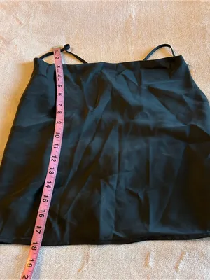 Rachel Zoe black satin cowl neck tank top with crossed straps in back size M thumbnail 9