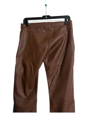 Revice Brown Faux Leather Flare Pant thumbnail 8