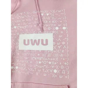 Aria Saki Pink Hoodie UwU‎ Sweatshirt Anime Gamer Girl Artist Jacket Size Small thumbnail 2