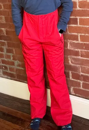 Red High Rise Fera Stretch Ski Pants Size 10 thumbnail 1