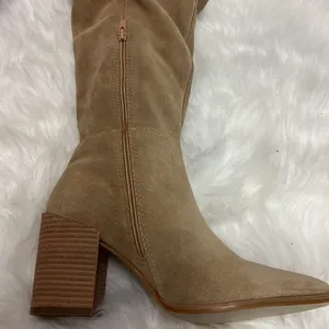Steve Madden Haimi Suede Boots.‎ Women's Size 6.5M, Tan NEW MSRP $170 B65 thumbnail 14