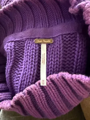 Free People Oversized Sweater purple Medium thumbnail 4