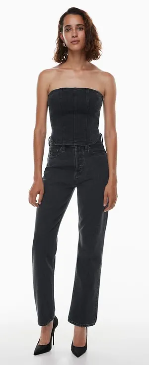 Aritzia Denim Forum Joni High Rise Loose Jeans Size 29 X 32L thumbnail 1