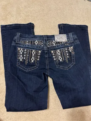 Miss Me Dark Blue Boot Cut Jeans thumbnail 2