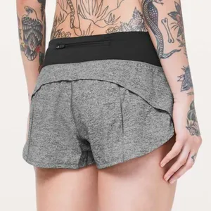 Lululemon Speed Up Short 2.5" Women's Size 10 Heather Lux Multi Black Running thumbnail 2