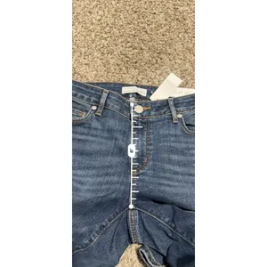 Ann Taylor LOFT Curvy Straight Leg Jeans Medium Wash Blue Denim Tall Size 27/4T thumbnail 7