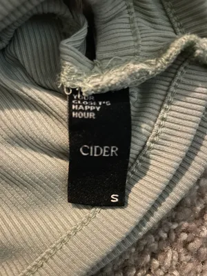 Cider Light Green Cross Crop Top thumbnail 3