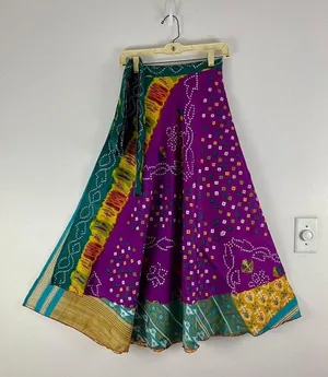 Reversible Maxi Wrap Skirt BINS819 thumbnail 1