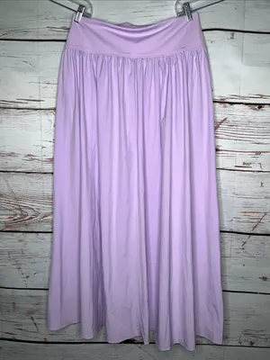Halara NWT Size L Lilac Purple High Waisted Breezeful Maxi Skirt w/ Inner Panty thumbnail 3