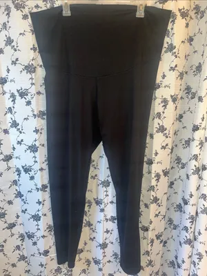 Maurices Over the Bump Maternity Black Leggings thumbnail 2