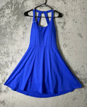 Halara Backless Fit & Flare Active Dress Built In Shorts Tennis Dress M Long New thumbnail 1