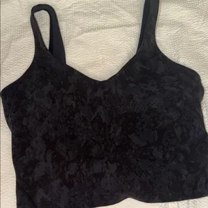 Lululemon Align Black snakeskin Camouflage tank sz 6 thumbnail 1