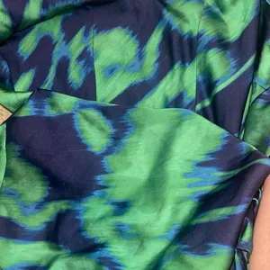 Free People The Wolf Gang Calypso Maxi Dress Green‎ Blue Long Sleeve XS thumbnail 6