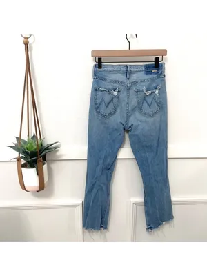 Mother Superior Distressed Stone Blue Jeans Size 26 thumbnail 7