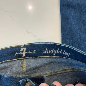 7 for all mankind Straight Leg Jeans Size 28‎ thumbnail 5