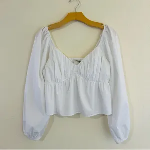 Abercrombie & Fitch Babydoll Poplin Blouse thumbnail 2