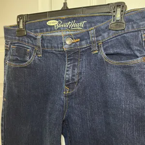 Old Navy Women’s Sweetheart‎ Skinny Blue Jeans High Rise Denim Dark Wash Size 6 thumbnail 2