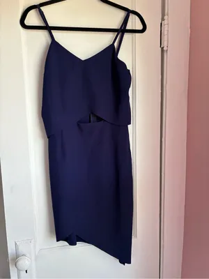 Elliatt x Revolve The Shot Navy Cutout Tulip Mini Dress XS Cocktail Party thumbnail 3