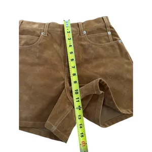 Free People We the Free Tipi Vegan Suede Shorts Dark Honey size 26 thumbnail 6