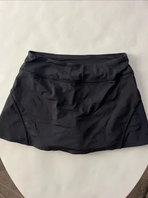 Lululemon Black Mini Tennis Skort Size 6 thumbnail 2