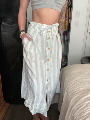 Target Striped Knee Length Skirt thumbnail 5