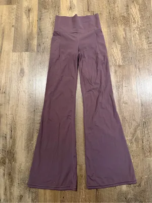 Athleta SALUTATION STASH FLARE High Rise PANT in Damask Mauve XS thumbnail 2