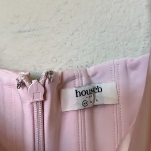 HOUSE OF CB 'Alma' Blush‎ Pink Satin Corset Midi Dress NWOT size XS thumbnail 6