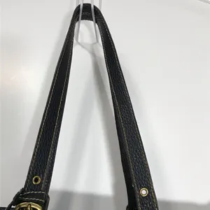Dooney & Bourke Black and Tan Logo Tote with Matching Pouch thumbnail 6