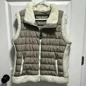 Calvin Klein Tan And Cream Sherpa Vest thumbnail 3
