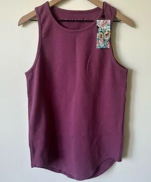 NWT Balance Athletica Cotton Mauve Tank Top XS thumbnail 1