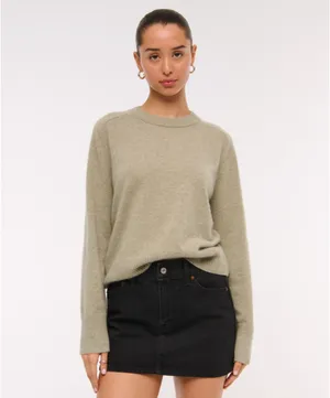 Abercrombie Curve Love Mid Rise Denim Mini Skirt thumbnail 2