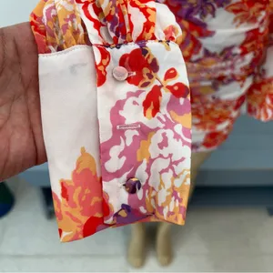 New Runaway The Label Acadia Dress Sz S / 4 Floral Ruched Long Sleeves Mini NWT thumbnail 5