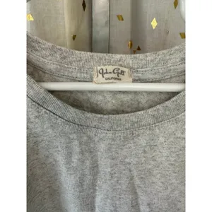 Brandy Melville John Galt 100% Cotton Heather Gray Crewneck Tee T-Shirt One Size thumbnail 4
