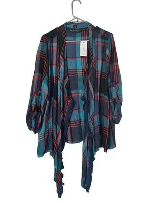 Colleen Lopez Lightweight Open Cardigan Shirt 1X thumbnail 1