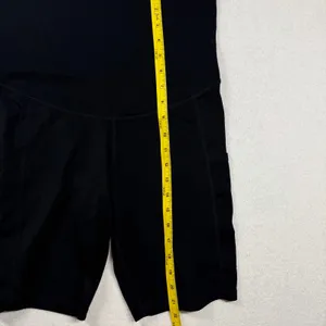 Quince Ultra-Form Maternity Pocket Bike Shorts 9” Black Size L Lot of 2 thumbnail 6