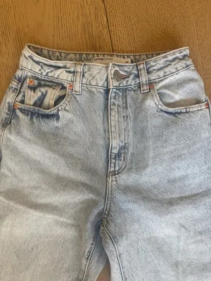 Garage Light Blue Distressed Straight Leg Jeans thumbnail 6