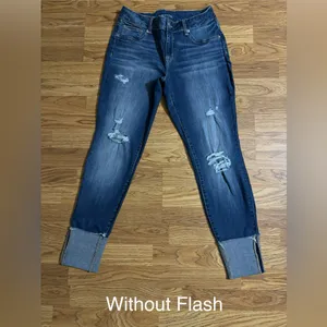 Maurices Distressed Cropped Cuffed Jeans Women’s Size Medium Regular thumbnail 2
