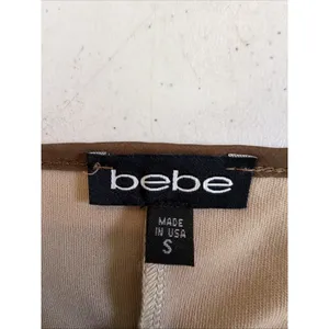 Bebe ombre Gold Boho Midi Sleeveless wedding guest Flowy Resort Dress small NWT thumbnail 12