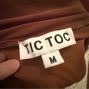 Tic Toc Brown Mesh Strapless Corset thumbnail 4